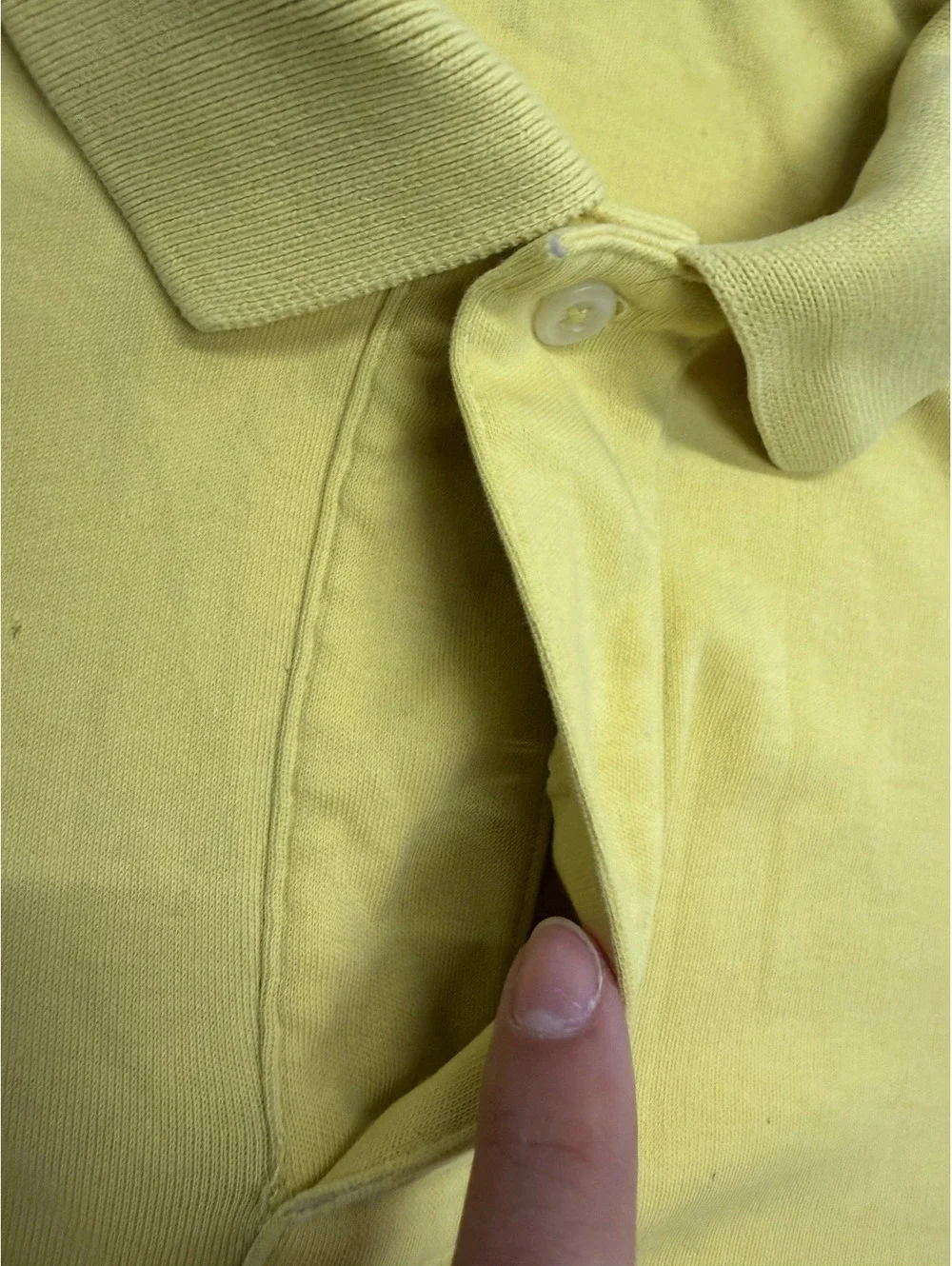 Polo Ralph Lauren Yellow Polo Shirt with Blue Logo